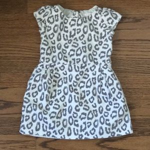 Janie and Jack animal print velvet dress